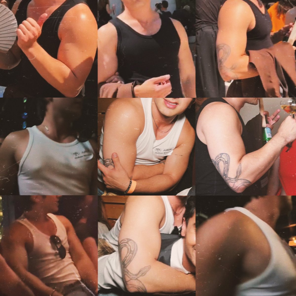 wendrryyyy's tweet photo. wearing a white and black tank top showing off his biceps, tits and the snake back to back
i #prayed for times like this genuinely https://t.co/bFxreOCkTF