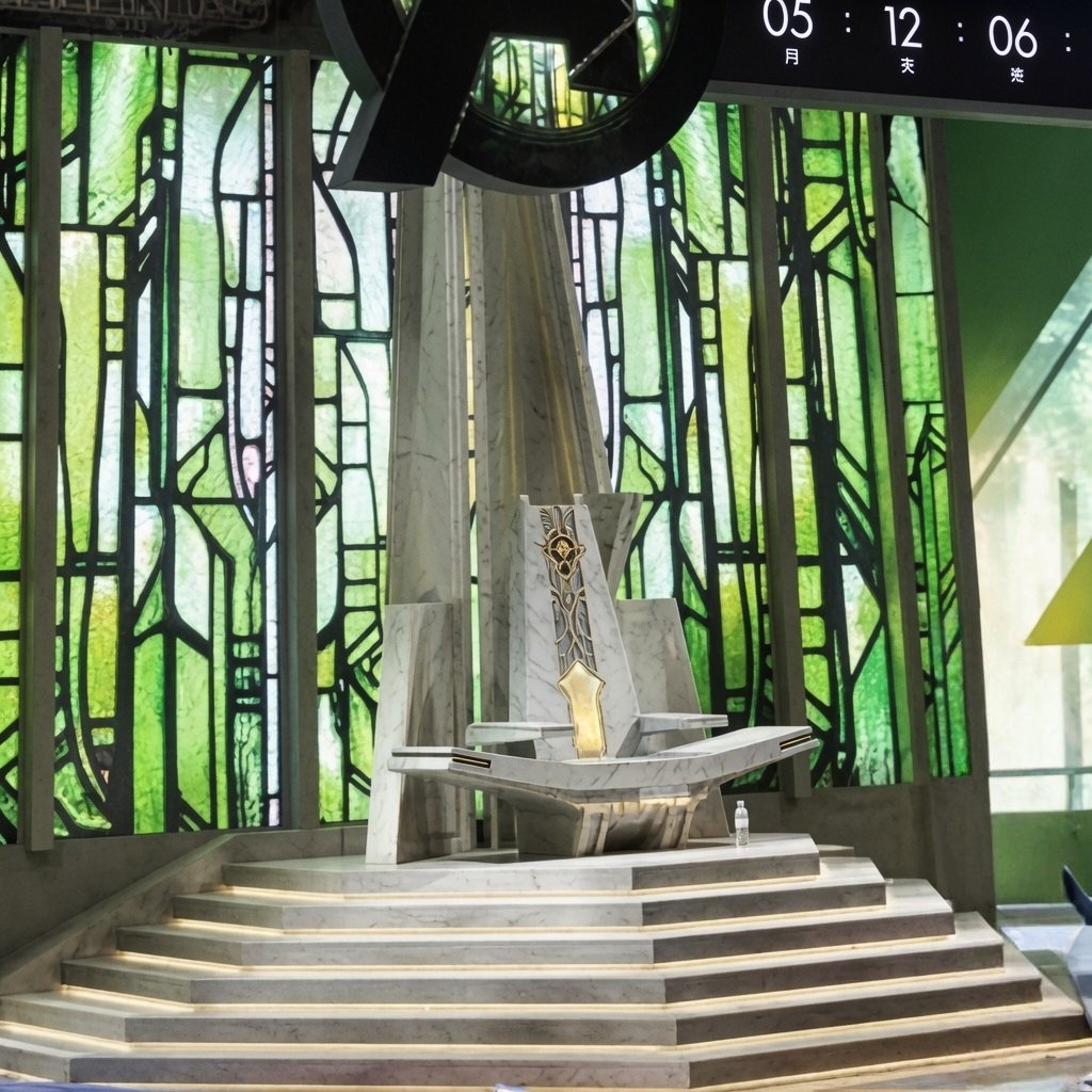 MarvelExrth616's tweet photo. First HD look at the Doctor Doom's Throne in Avengers Doomsday https://t.co/7Og2hMqJsE
