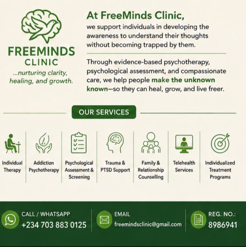 FreemindsClinic's tweet photo. Healing begins when we stop asking,

"Why am I thinking this?"

and start asking,

"Who is noticing this thought?"

Awareness creates space.

In that space, we find freedom.

👇 Swipe through.

#MentalHealth #Psychology #Healing #SelfAwareness #FreeMindsClinic https://t.co/K5rAGF8ffE