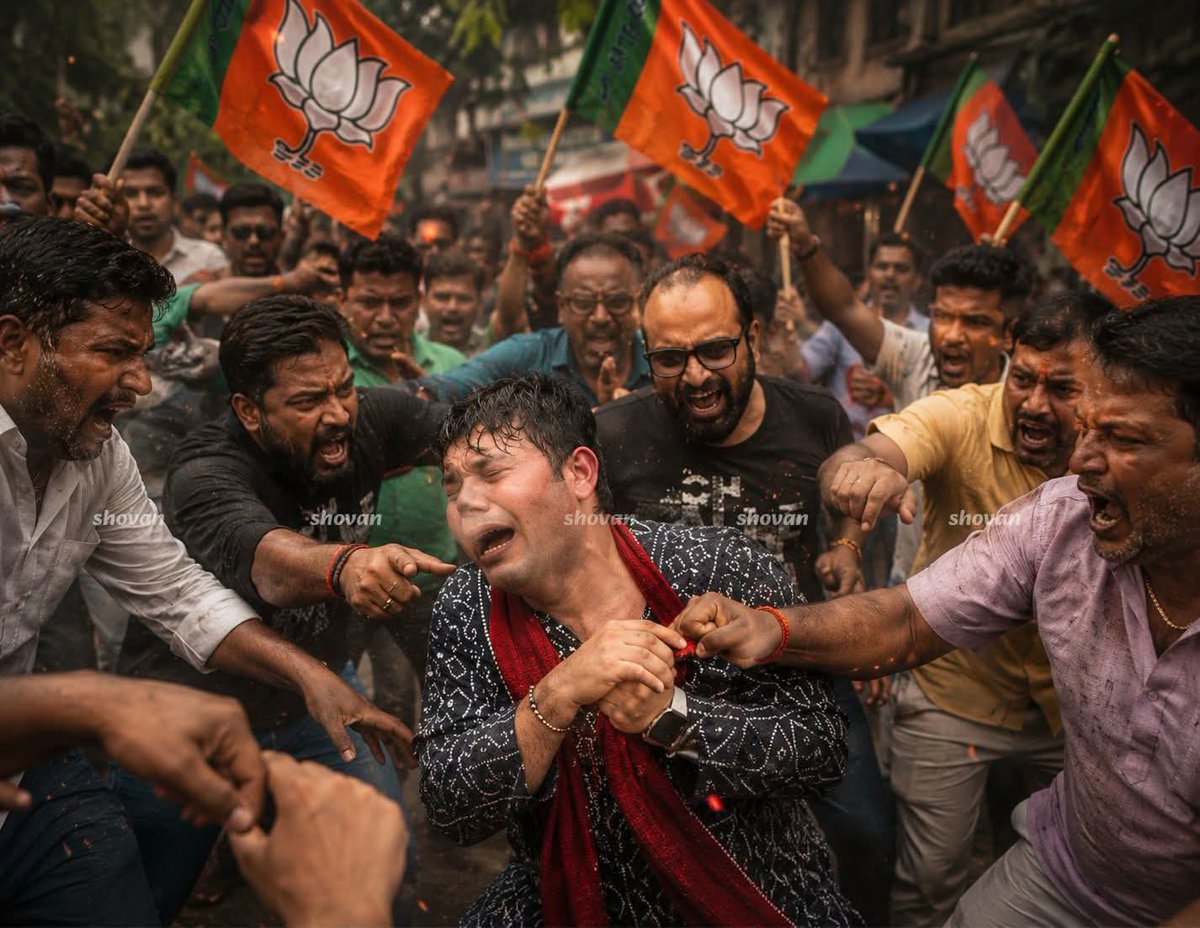sonarulseikh4's tweet photo. Is this really happening in Bengal?!
I have never in my life seen a procession attacked like this...
Nilanjan Das - নীলাঞ্জন দাস , stay strong.
I know him one of desent man remember one think who hit him ur return gift will be there soon https://t.co/VGAakLIDOI