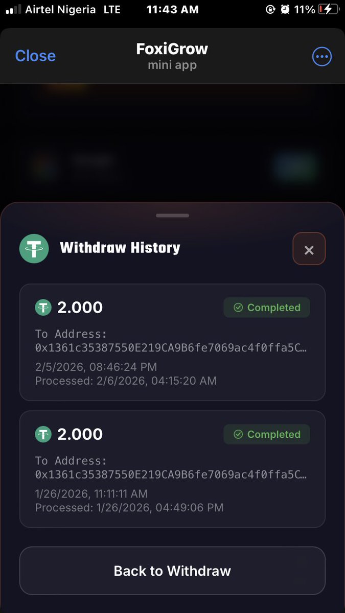_samloco_bp's tweet photo. No deposit. No crypto wallet. Just a Telegram bot called FoxiGrow.
Just by doing only social media task. 
https://t.co/412r9nwuKk https://t.co/DA1fqzsJXw