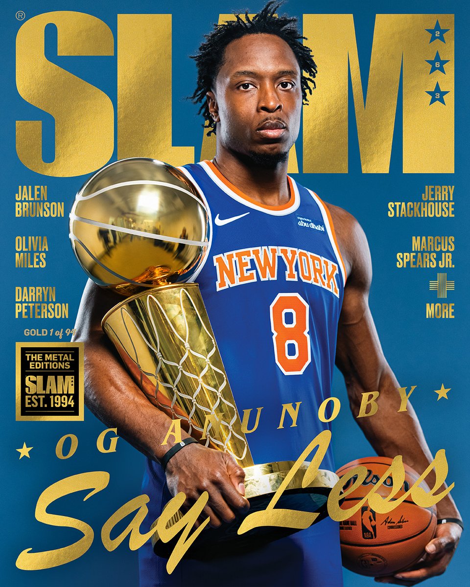 SLAMonline's tweet photo. ACT FAST. 

Only 94 copies of OG's SLAM 263 Gold Metal Edition will ever be printed.

Tap in: https://t.co/GcUXr8xbam 🏆 https://t.co/7PSxCbfVlk