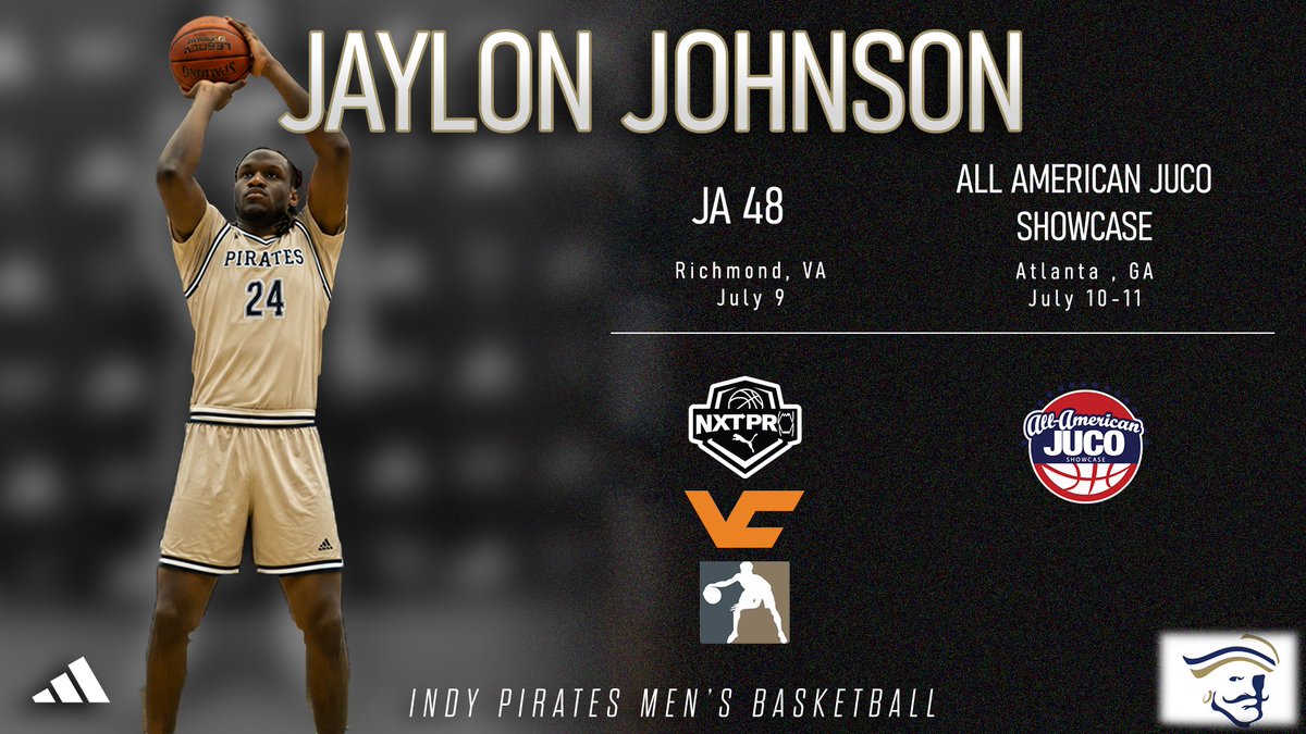IndyPiratesMBB's tweet photo. Big weekend for Jaylon Johnson, another pirate representing in the JA48 and All American-JUCO Showcase #AnchorDown ⚓️ https://t.co/2qEfLYXPEh