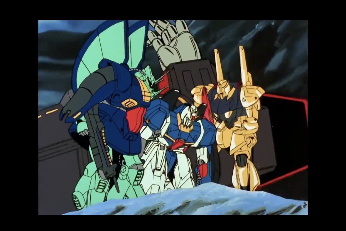 fleet_4's tweet photo. 約1分で何かあったシーン。
#ガンダム https://t.co/QLzWPBk60g