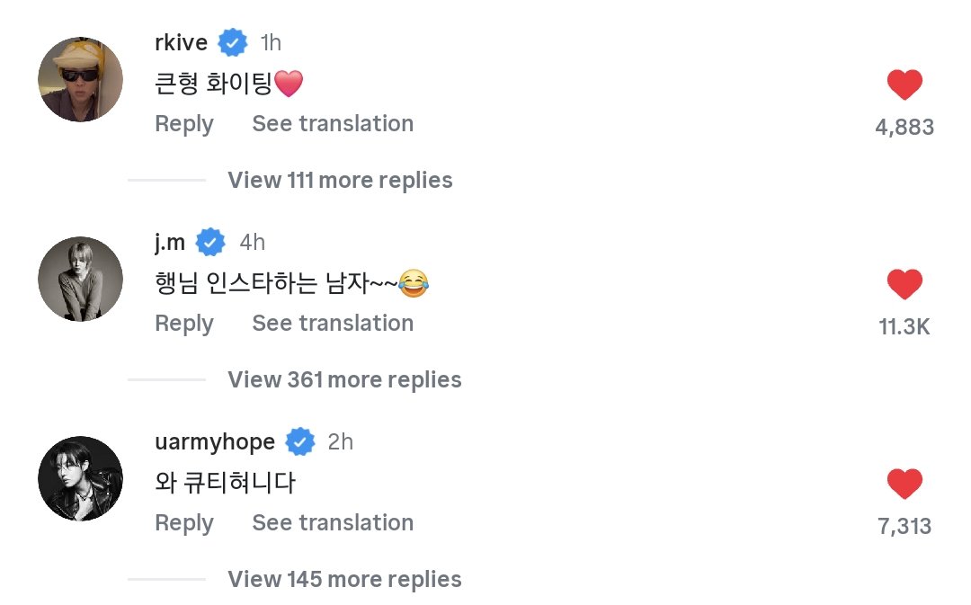 dalbit_bangtan's tweet photo. 💬 INSTAGRAM

Lee Hyun opened an IG account!

@BTS_twt members comments:
🐥 Hyungnim, an Instagram guy~~ 😂 
🐿️ Wow, it's cutie Hyun
🐨 Big Hyung, you can do it❤️ https://t.co/tNrtD6prvH