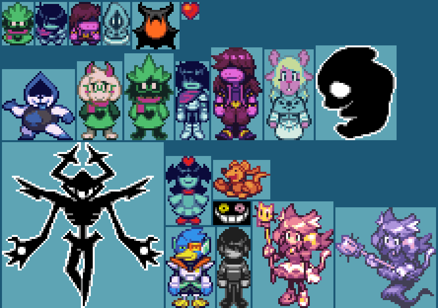 Caliginous_arts's tweet photo. Deltarune Sprites https://t.co/xJY2ol2RsV