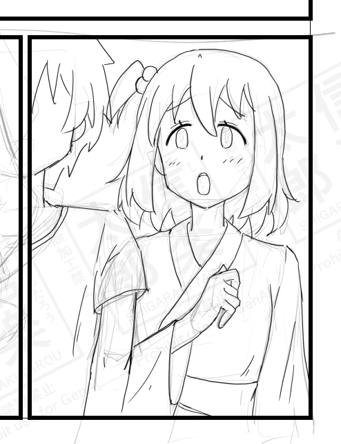 SgrkTr_tk4's tweet photo. 今日のみなとくん漫画の進捗
予定通り2ページ（人物のみ）進められた
背景とか効果線とかわからないので後回し
フキダシで隠れるところまで描いているのは最後の見直しでフキダシの位置を変えたくなるからや https://t.co/fPrc44nL4b