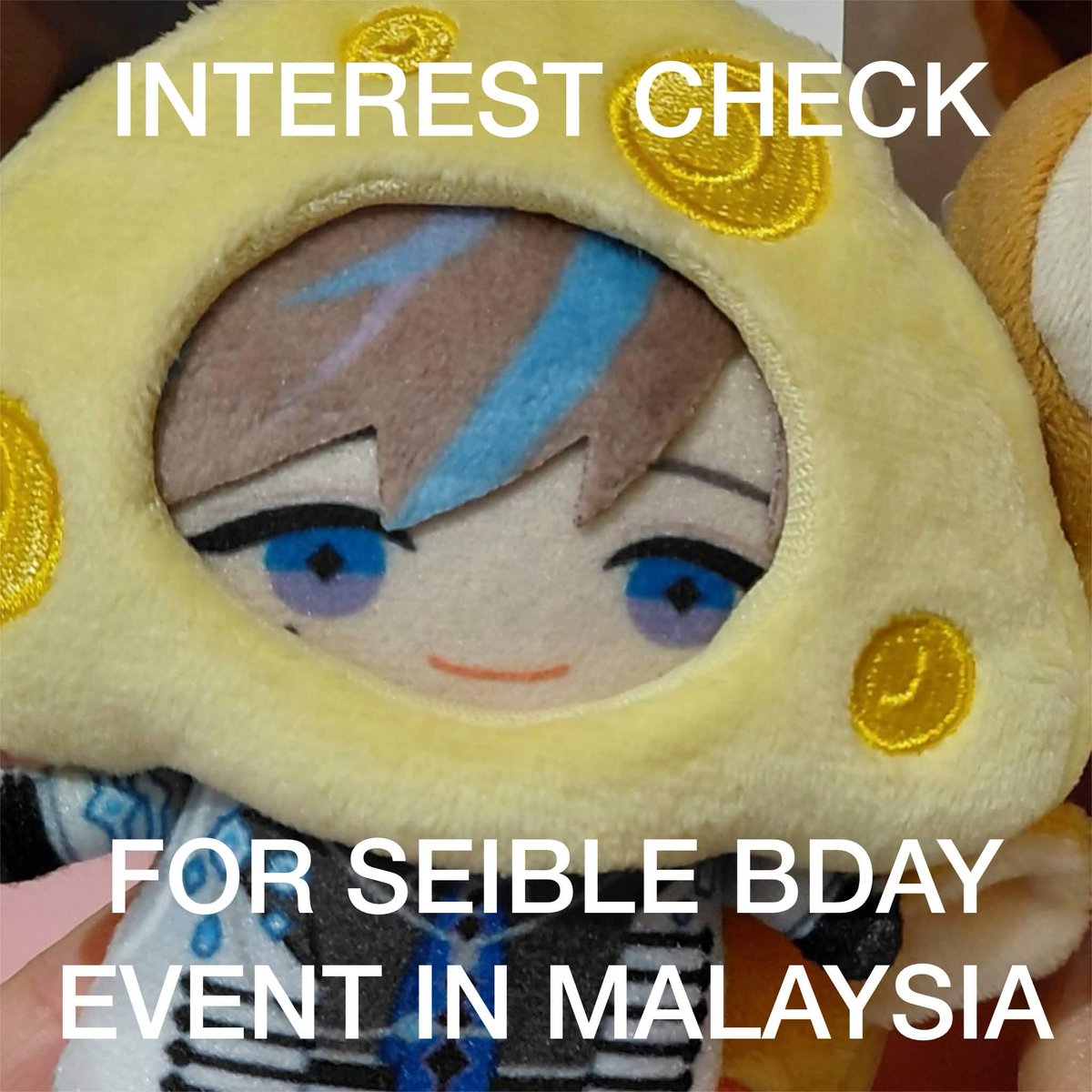 ahjyooshi's tweet photo. [🇲🇾 Interest Check]

Hi Seinyans and Hzbeats!

Me and a couple other nyans are thinking about hosting a Birthday CSE/small gathering for Seichan in KL!

We would like to conduct an interest check beforehand. If you are interested, you may fill in the form in the reply! https://t.co/KXc0XU814f
