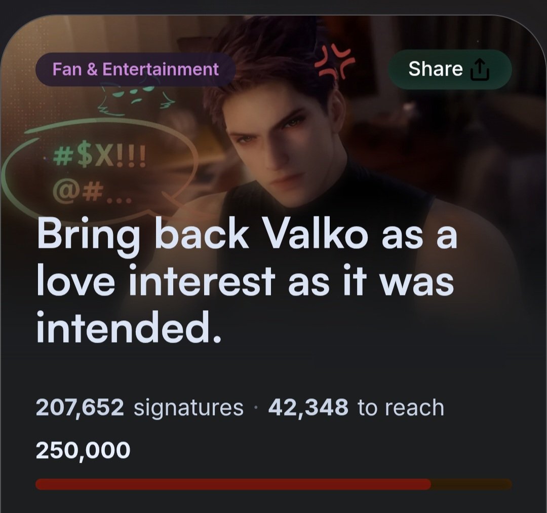 EchoOlivia41231's tweet photo. 🚨🚨 WE JUST LOST 30k SIGNATURES!

This is from people not verifying their emails after voting. So go make sure you verified your email to make your vote count!!

⭕️Please repost!⭕️

Link to petition: https://t.co/7fvUsEQb1a

#BringValkoBack #Valko #JusticeForValko #恋与深空 https://t.co/3RWdB9VJmw