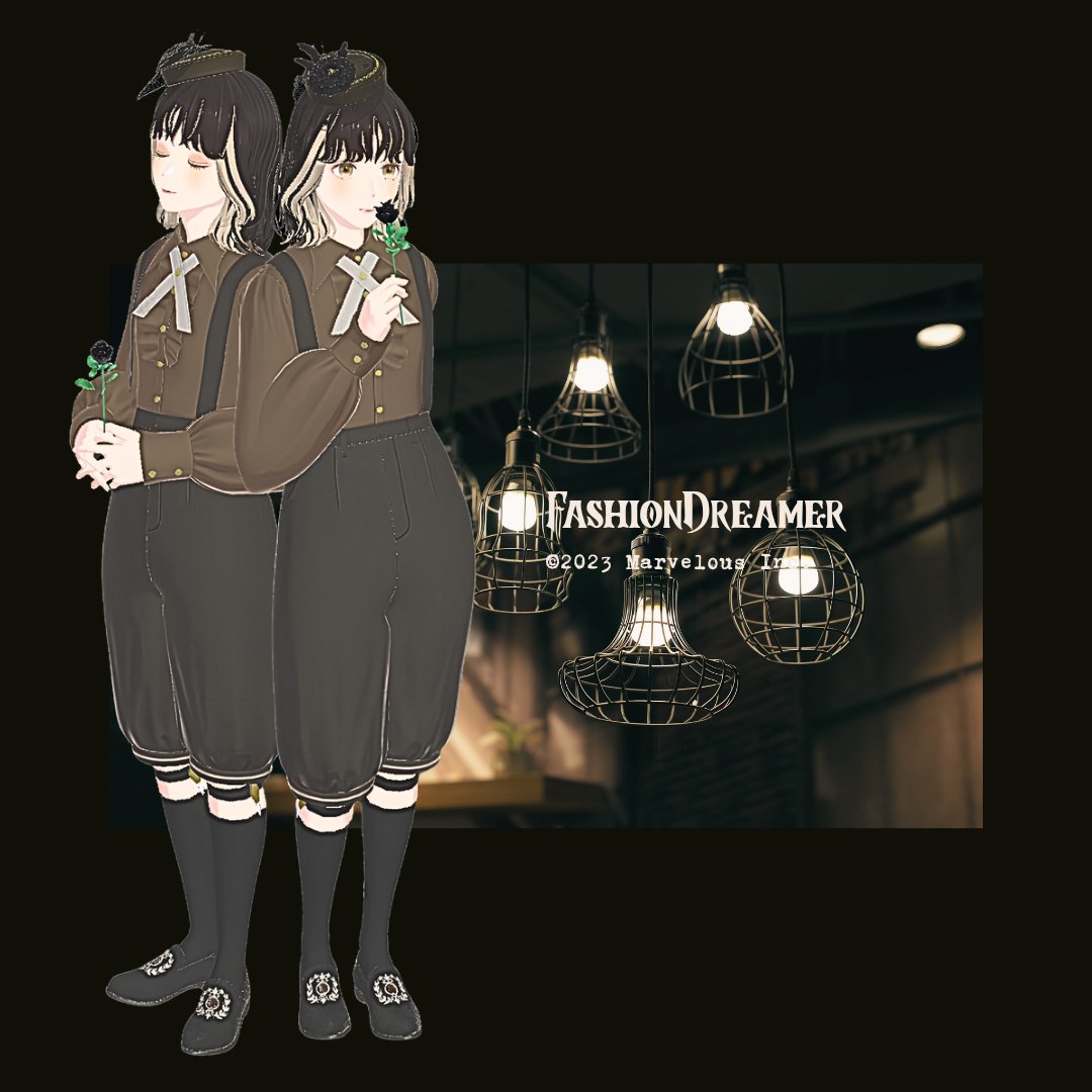 _lulala's tweet photo. ︎︎︎︎︎︎☑︎ゴシック
︎︎︎︎︎︎☑︎茶色
︎︎︎︎︎︎☑︎サロペット

#fdお題bot
#FashionDreamer
#ファッションドリーマー https://t.co/G11T7ksOvc