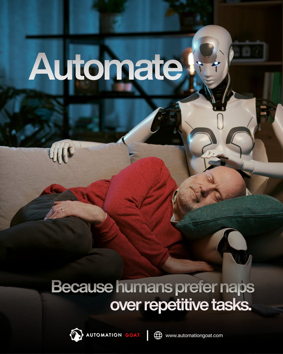 marvinwcoffman's tweet photo. Work smarter, not harder.

Free up your time for the work that actually moves your business forward (or for a well-earned nap 😴).

Ready to automate the busywork? Let's automate it.

#AutomationGoat #BusinessAutomation #WorkflowAutomation #BusinessGrowth #DualFunnelSystem https://t.co/6UqC7kjicL