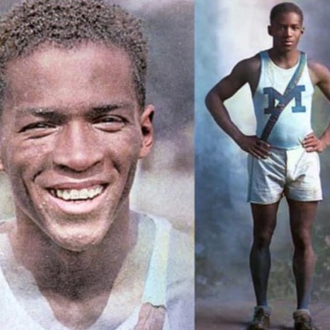 AfricanArchives's tweet photo. July 8, 1924 — DeHart Hubbard Became the First Black American To Win Individual Olympic Gold in an individual event: The running long jump. https://t.co/iEFxp0yNu6