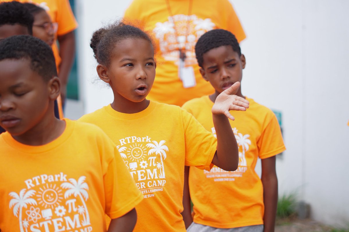 UVIRTP's tweet photo. STEM Enrichment campers explored the RTPark Solar Farm, discovering how solar energy powers a brighter, sustainable future for the Virgin Islands. Thanks to Anvil 1, LLC and Diverse Holdings for supporting hands-on STEM learning! #STEMEnrichment #SolarEnergy #USVIYouth https://t.co/3tp9HLMcWb