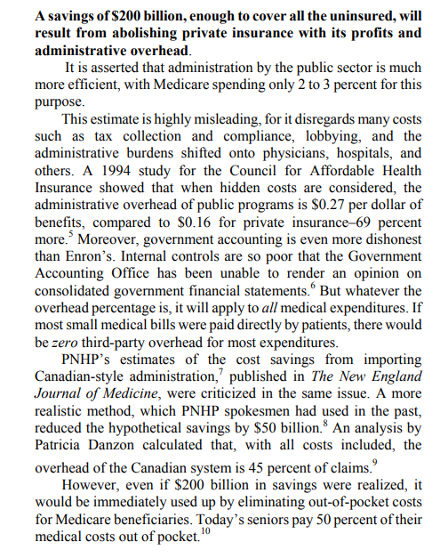 AAPSonline's tweet photo. @DrDiGiorgio The administrative cost fallacy seems to never go away! Here's our debunking of these misleading claim from 2003. https://t.co/0RNglabZJY