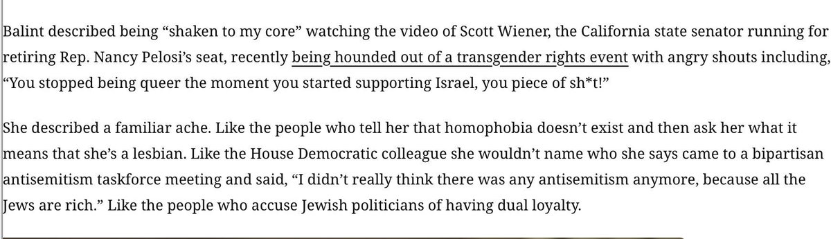 FreeBeacon's tweet photo. How bad is the Democratic Party’s antisemitism problem? 
During a recent “bipartisan antisemitism taskforce meeting” held in the House, one Democratic lawmaker said, “I didn’t really think there was any antisemitism anymore, because all the Jews are rich,” as Vermont Democrat Becca Balint told CNN.