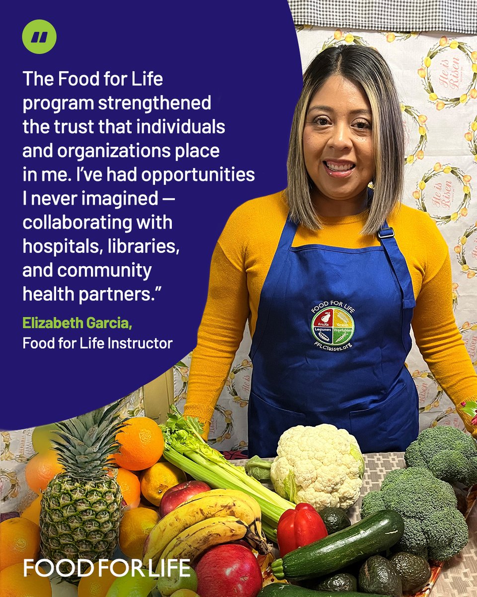 PCRM's tweet photo. From hospitals to community kitchens, Food for Life instructors are making a difference where it matters most. 💚 

Ready to teach with confidence and purpose? 

Join a global community of Food for Life instructors.  
https://t.co/ycYbEQNoBL https://t.co/eaOSinI3Ll