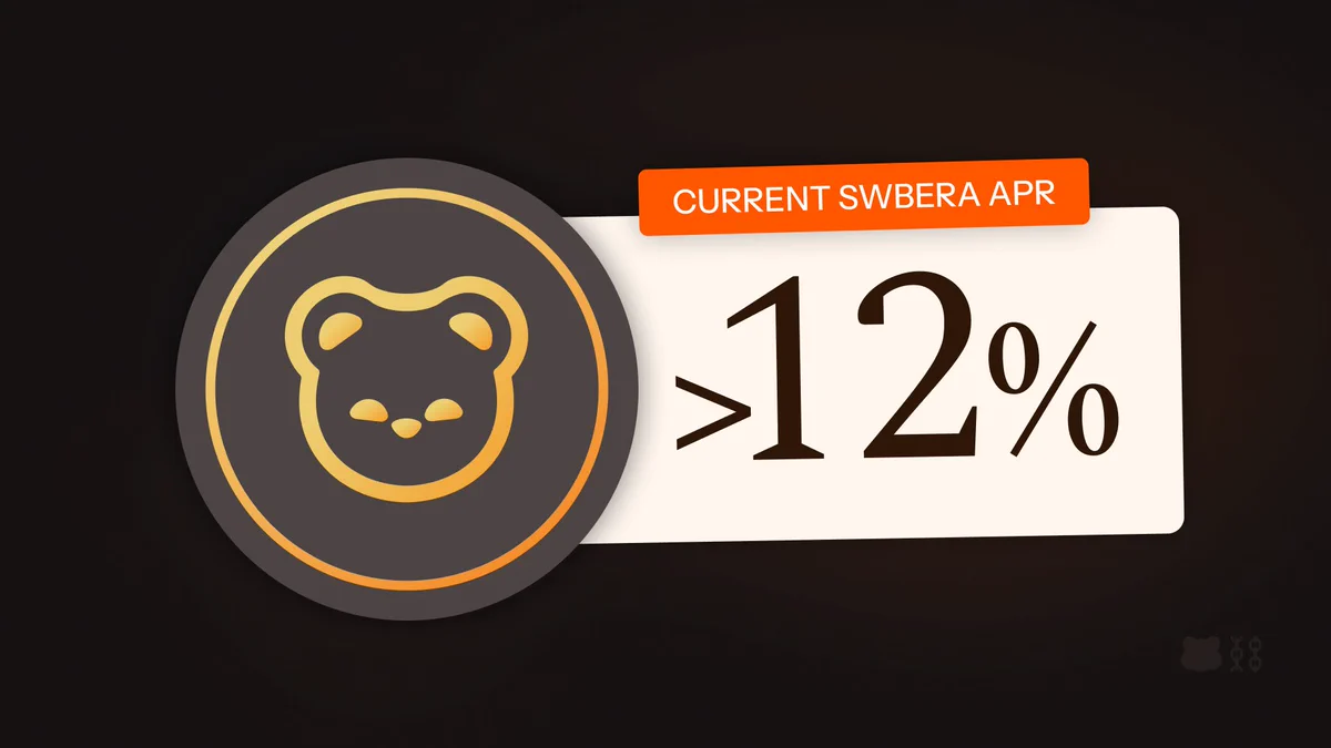Berachain current SWBERA APR is sitting just above 12%