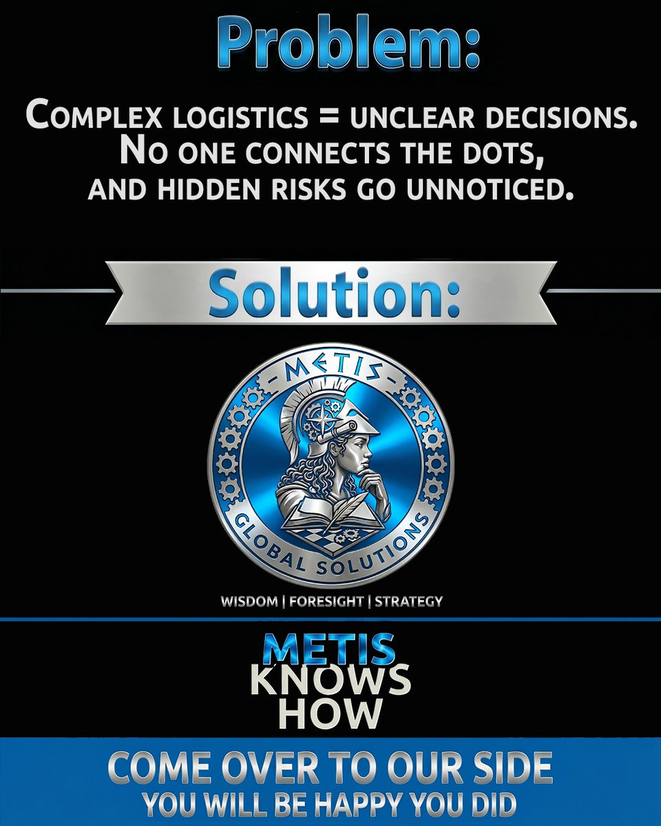 metisgs's tweet photo. Turning logistics challenges into strategic advantages. #METISKnowsHow #MetisGlobalSolutions #MetisMoves #OperationalExcellence https://t.co/Lvik8jSel3