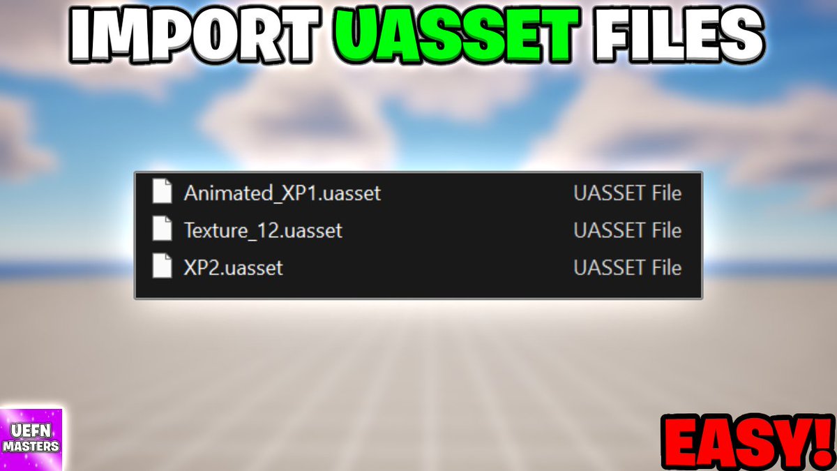 UEFN_Masters's tweet photo. New video , "How to import uasset files to UEFN"
➡️ https://t.co/YIJ9VtLxLK
Feel free to check it , Good luck and have a good day!
#uefn #uefntutorial #fortnite #uasset https://t.co/6OgqhVLlWr