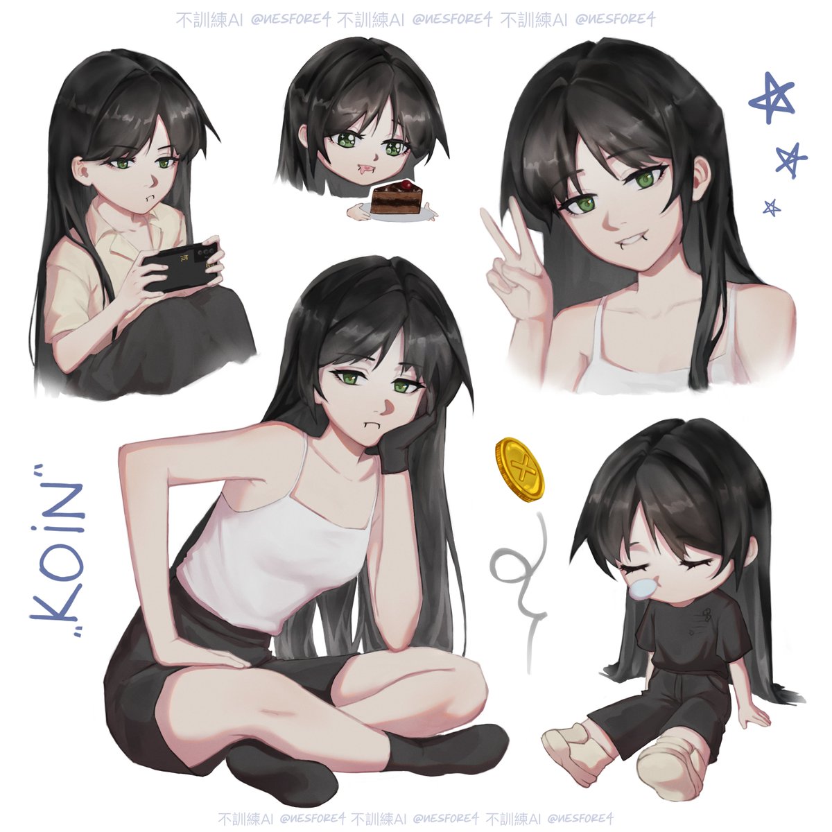 Nesfore4's tweet photo. @Polyyartt my mascot latest work, she is simple but its literally me lmao https://t.co/FmPL8W8eZO