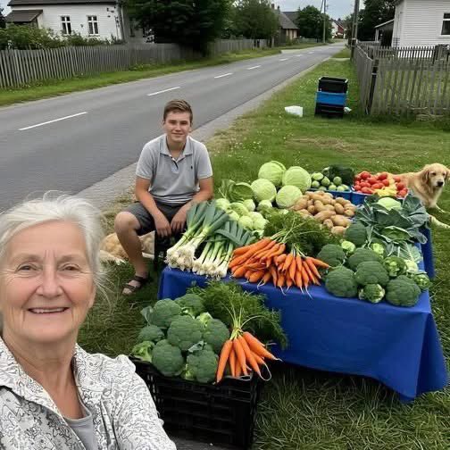 MrPitbull07's tweet photo. This roadside stand represents everything my grandson and I have built together from nothing.

Three years ago, Jakob was heading down a dark path.

At 19, he'd dropped out of school, was struggling with depression, and spending his days locked in his room playing video games.

His parents were at their wit's end, and honestly, so was I. But I remembered how working in my garden as a child had saved me during my own difficult times.

I asked Jakob to help me expand my little vegetable plot behind the house. "Just for the summer," I told him. "Fresh air might do you good." He grumbled, but he came outside.

Slowly, something changed. He started asking questions about soil, about when to plant, about why certain vegetables grew better together. By the end of that first season, he was the one waking me up early to check on the tomatoes!

Now look at us! We've turned our small hobby into this beautiful roadside business. Something that we are able to share together.

Jakob handles all the growing and harvesting while I manage the sales and our customers. Every single vegetable you see here was grown with love on our little family farm.

What makes this even more special is how we've connected with other farmers. We sell pickled vegetables during the off-season, and the community of gardeners and makers has become like family to us. They understand that this isn't just about making money - it's about growing something meaningful together.

When neighbors stop to chat and buy our vegetables, they're not just supporting our little business. They're supporting Jakob's journey back to himself, and the bond between a grandmother and grandson who found their way to each other through dirt and seeds.

Every "hello" really does mean the world to us. And this time that we have to build a foundation together is something that will help Jacob determine the quality of life that he can invest in over the years to come.

Growing together has taken on an entirely new meaning for our family. Every day counts to these plants who need us to help them grow. And as it turns out, when we love and nurture other life forms, they nurture us too.

Credit: Sustainable human