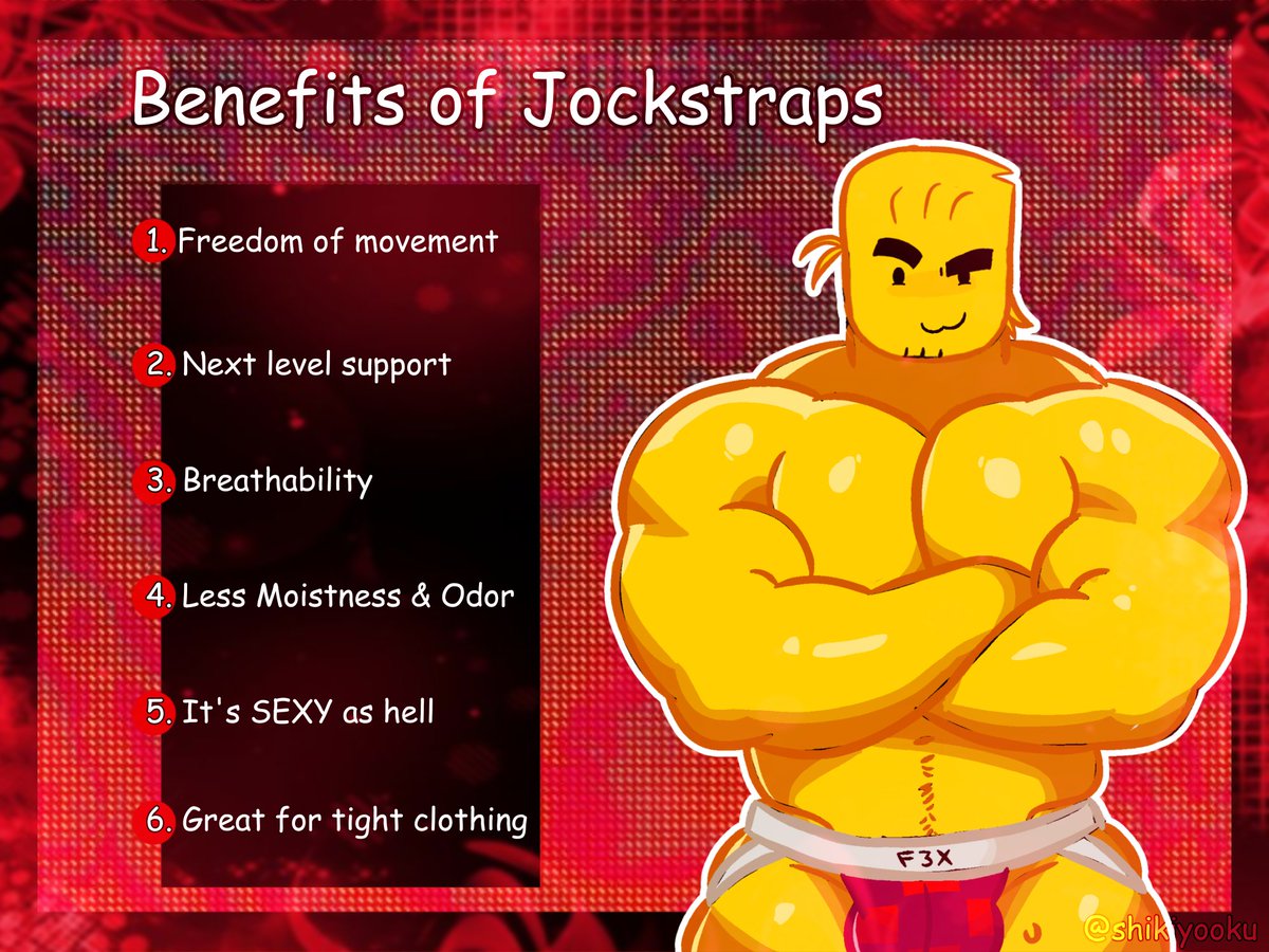 shikiyooku's tweet photo. benefits of jockstraps ft. devesto #bara https://t.co/5PaSY5cC4t