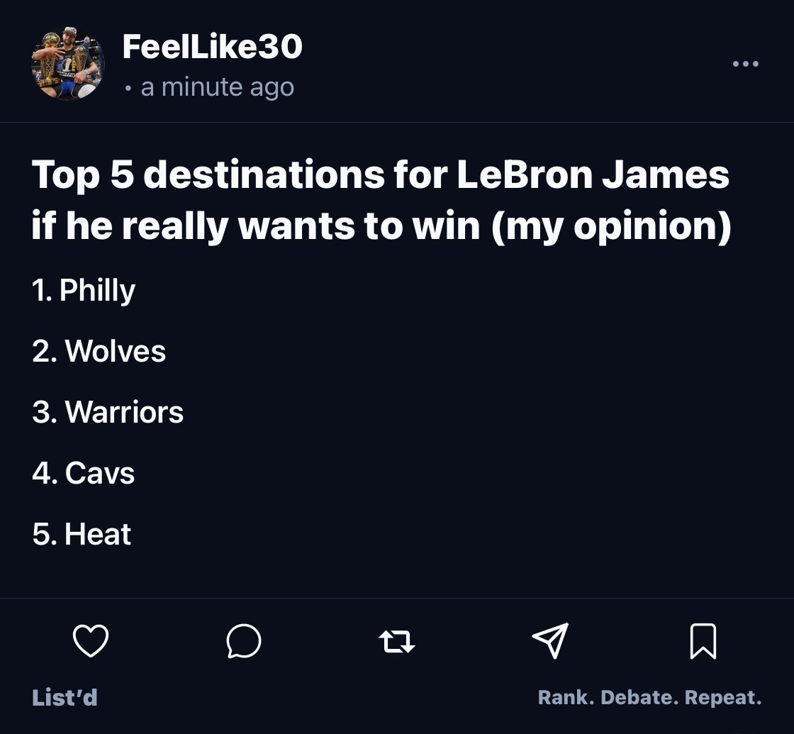 FeelLikeCurry's tweet photo. argue with me
@RankOnListd https://t.co/Eufy0mUb7s