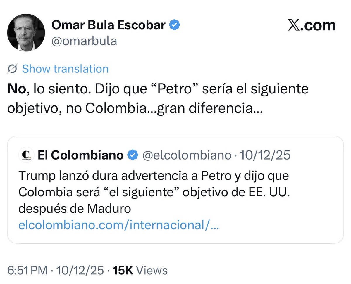 CarlosCarrilloA's tweet photo. Estamos notificados, el nuevo canciller tendrá como primer objetivo encarcelar al presidente @petrogustavo. https://t.co/LvMbumaoTr