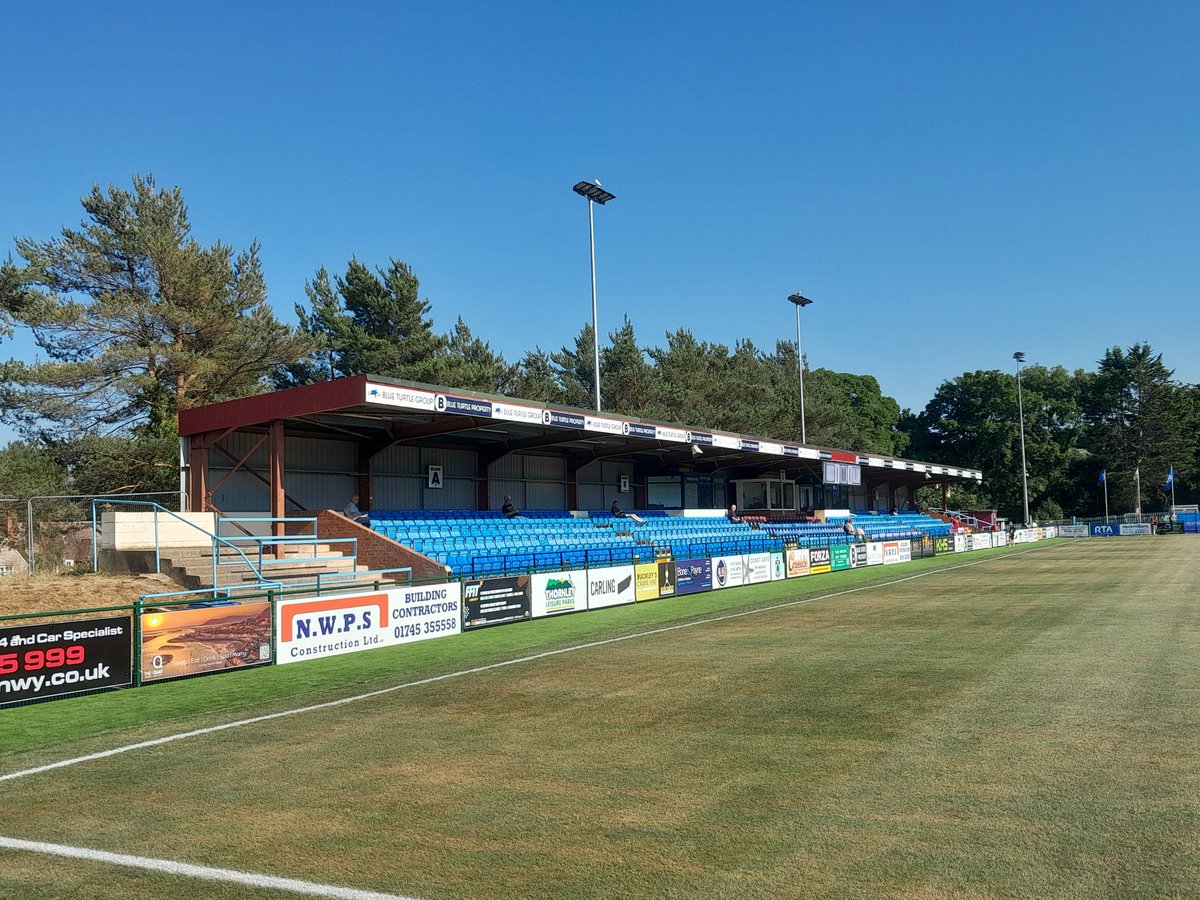 groundhopper23's tweet photo. European club football this evening, @the_nomads v @fcballkani in the UEFA Conference League 1st Qualifying Round 1st Leg, at @ColwynBayFC https://t.co/xZbamlFdAF