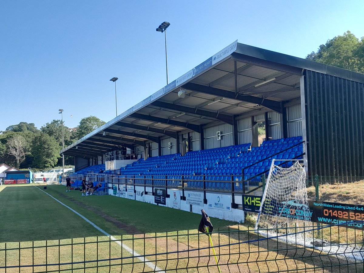 groundhopper23's tweet photo. European club football this evening, @the_nomads v @fcballkani in the UEFA Conference League 1st Qualifying Round 1st Leg, at @ColwynBayFC https://t.co/xZbamlFdAF