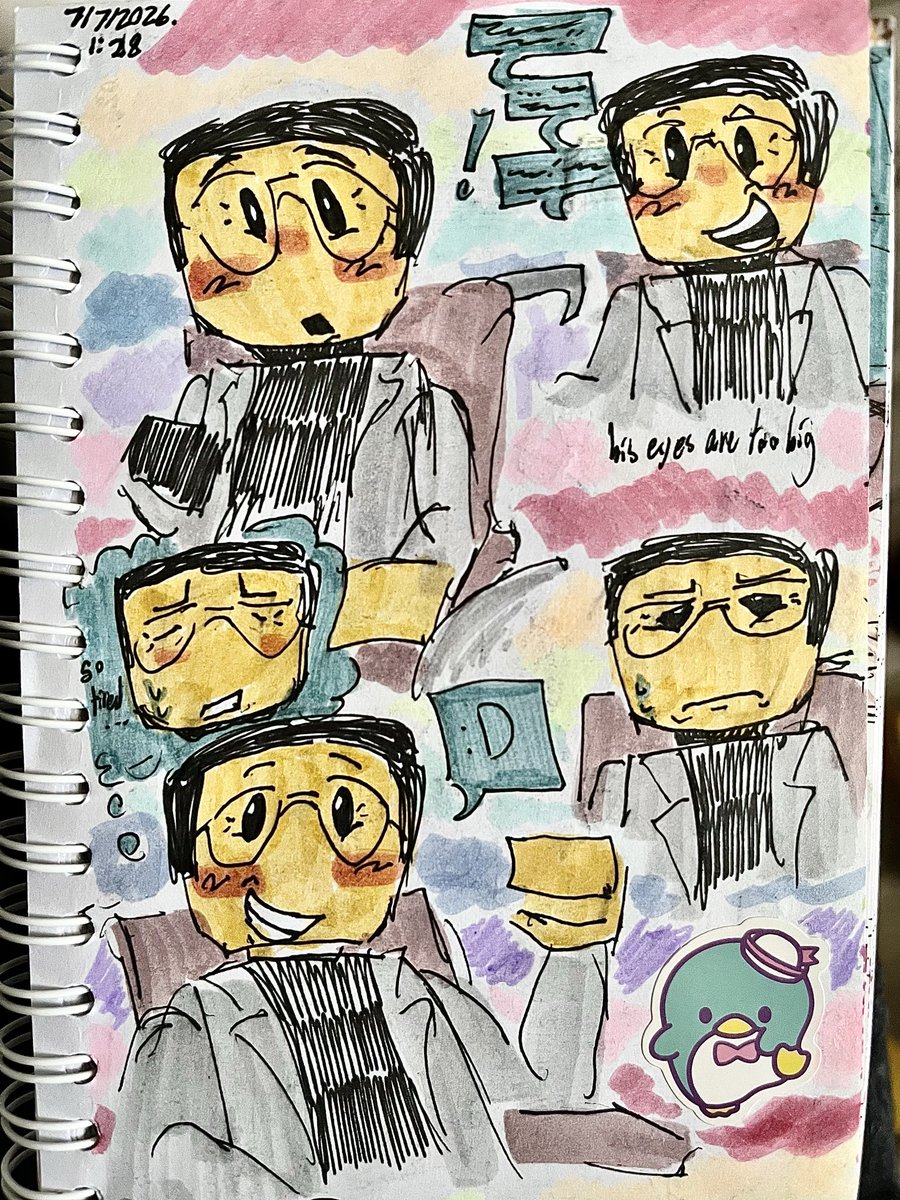 usuallycivil74's tweet photo. Cyrus Borg doodles!!! Ignore the hideous color choices for the background I was experimenting and it FAILED. Nonetheless, I hope you guys enjoy ^^🩶🩶🩶🩶

#cyrusborg #ninjagotwt #ninjago https://t.co/vIXdTNdGkN