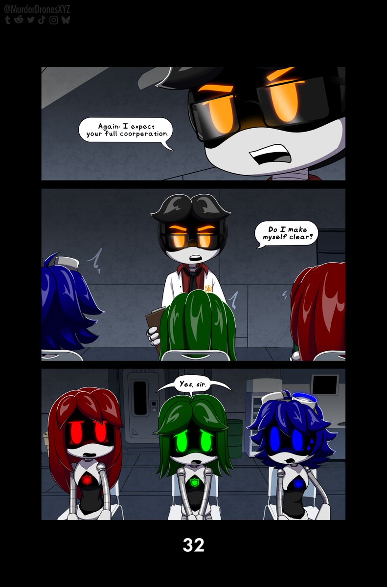 MurderDronesXYZ's tweet photo. Murder Drones XYZ - Pg. 32

Yes, sir.

 #murderdrones #glitchproductions #webcomic #mdtwt #murdedrones #MurderDronesXYZ #murderdronesoc https://t.co/GDEOgcECFV