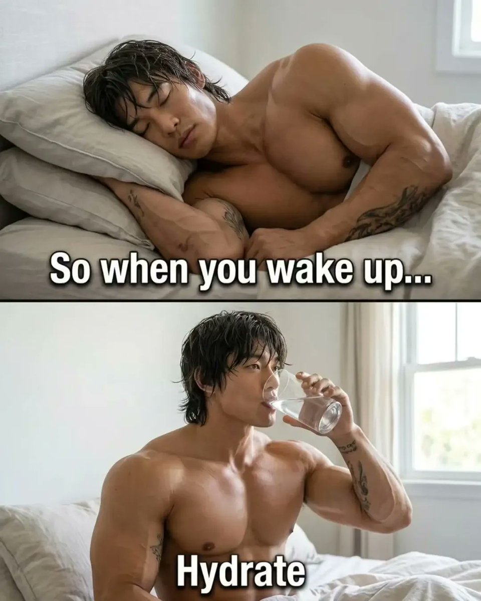 Thought_Scope's tweet photo. Small changes make a huge difference. 

1. In the morning — hydrate https://t.co/V92ME7vw3H