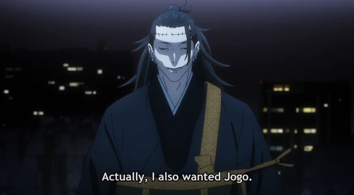 Riggstalks's tweet photo. I wonder what kenjaku would've done if he got Jogo instead of mahito https://t.co/8EqcwpFf2k