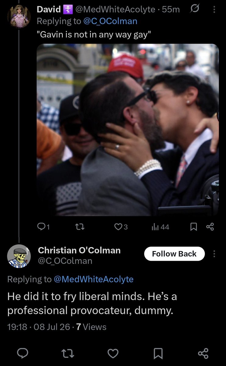 RealDavidNak's tweet photo. "He's not gay it's actually just a joke" https://t.co/gwLimV4oKu