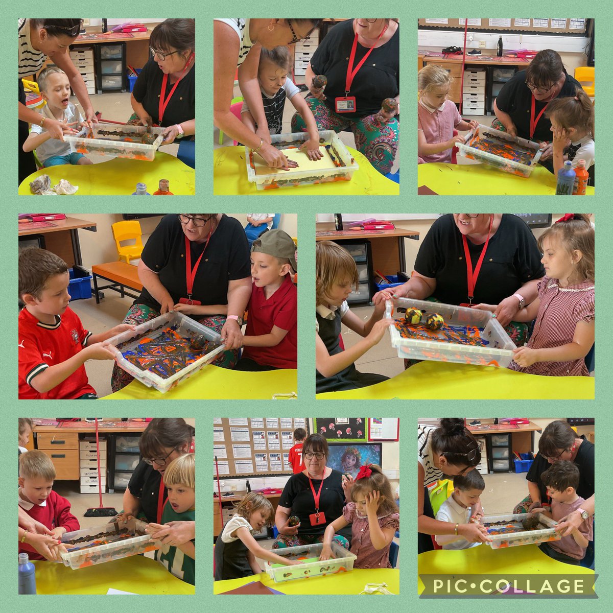 YsgolHenFelin's tweet photo. Today we celebrated Wimbledon in #YHFClass6. We made tennis ball prints with our friends, matched Numicon with numbered balls and developed our gross motor skills using a bat and ball #YHFMandN #YHFWandaswellbeingwednesday https://t.co/jrEH97SYIM