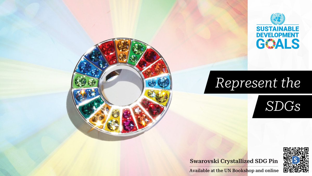 unpublications's tweet photo. 🌍✨ Represent the #SDGs with the Swarovski SDG Pin and our SDG merchandise collection. Wear your commitment to the #GlobalGoals during #HLPF2026 and inspire action for a better future.
Now at the #UNBookshop 👉 https://t.co/8se3FQJkMx https://t.co/8APiqCx0pt