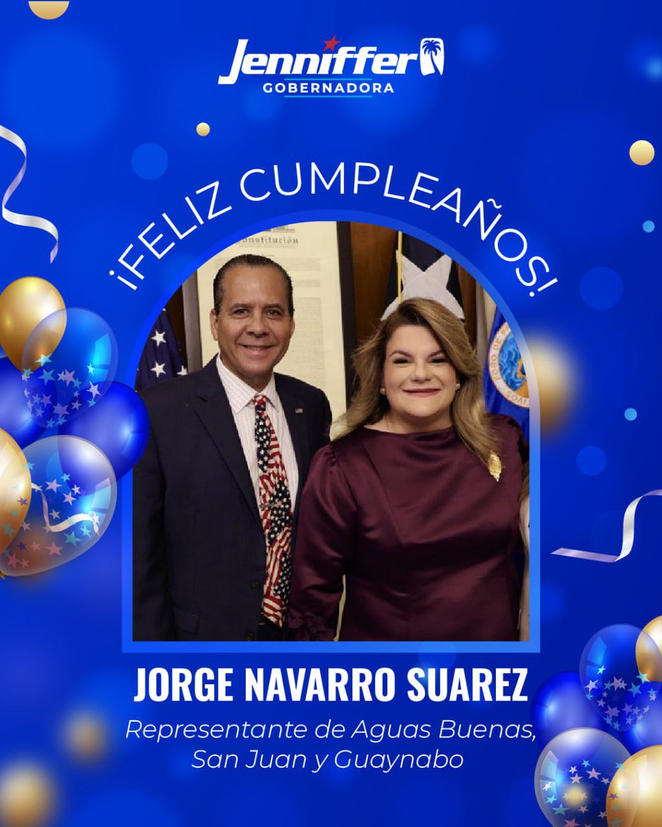 JGO_2024's tweet photo. Hoy celebramos la vida de un gran amigo y servidor público, Jorge “Georgie” Navarro. Gracias por tu compromiso, tu lealtad y por los años de trabajo dedicados al servicio de nuestra gente.

¡Feliz cumpleaños, Georgie! Que Dios te continúe guiando y colmando de bendiciones. https://t.co/j2tFTO9xLZ