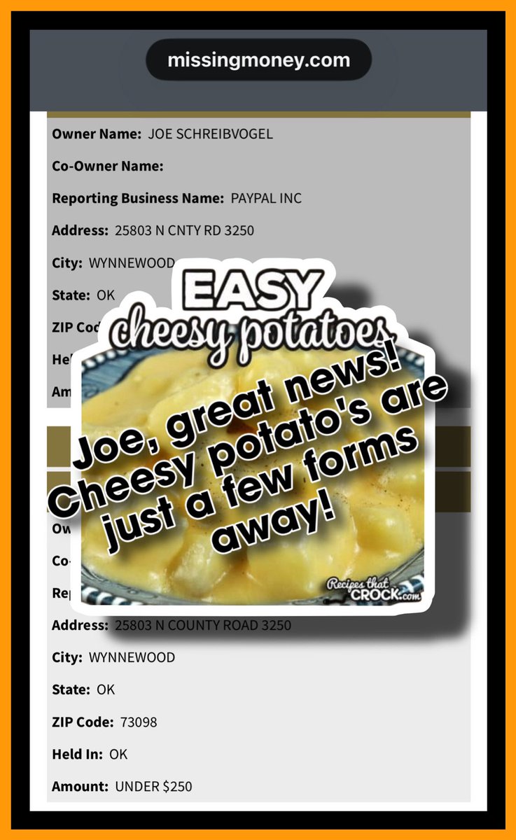 TigerKingNews's tweet photo. hey @PeterTicktin earn your keep and go collect Joe Exotic’s cheesy potato money. 

If his POA @TamiSpringer wasn’t so incompetent, she would have already discovered this commissary cash!  

Get that money coming, poor @tigerkinglegend is gonna be hungry and pissed, if they ever let him out of solitary confinement. 

@TheJetSkiKing