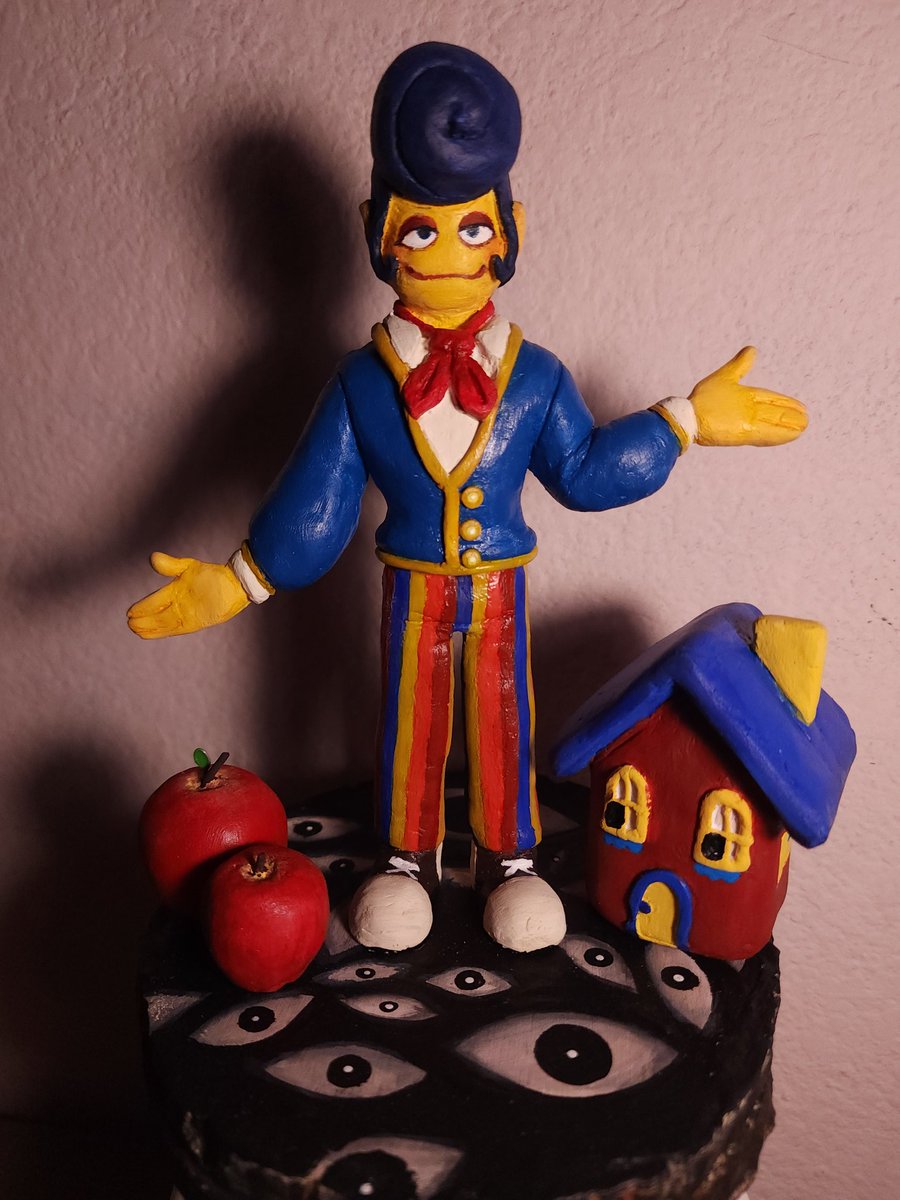 Medulys_7's tweet photo. Hello.~ 💕
Reviví sólo para compartirles esta figura de arcilla que acabo de terminar del nene.  ; ) 

#WallyDarling #WelcomeHomeart
#welcomehomepuppetshow
#Artme https://t.co/U4dfgUW8Ex