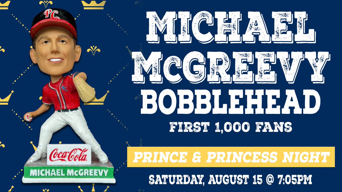 peoriachiefs's tweet photo. Hear ye, hear ye! 👑

In honor of Michael McGreevy's birthday, we're reminding everyone about a giveaway fit for royalty!

Michael McGreevy Bobblehead Guarantee Below ⏬️
https://t.co/6GjJFhtV3D https://t.co/TaqiJzSL66
