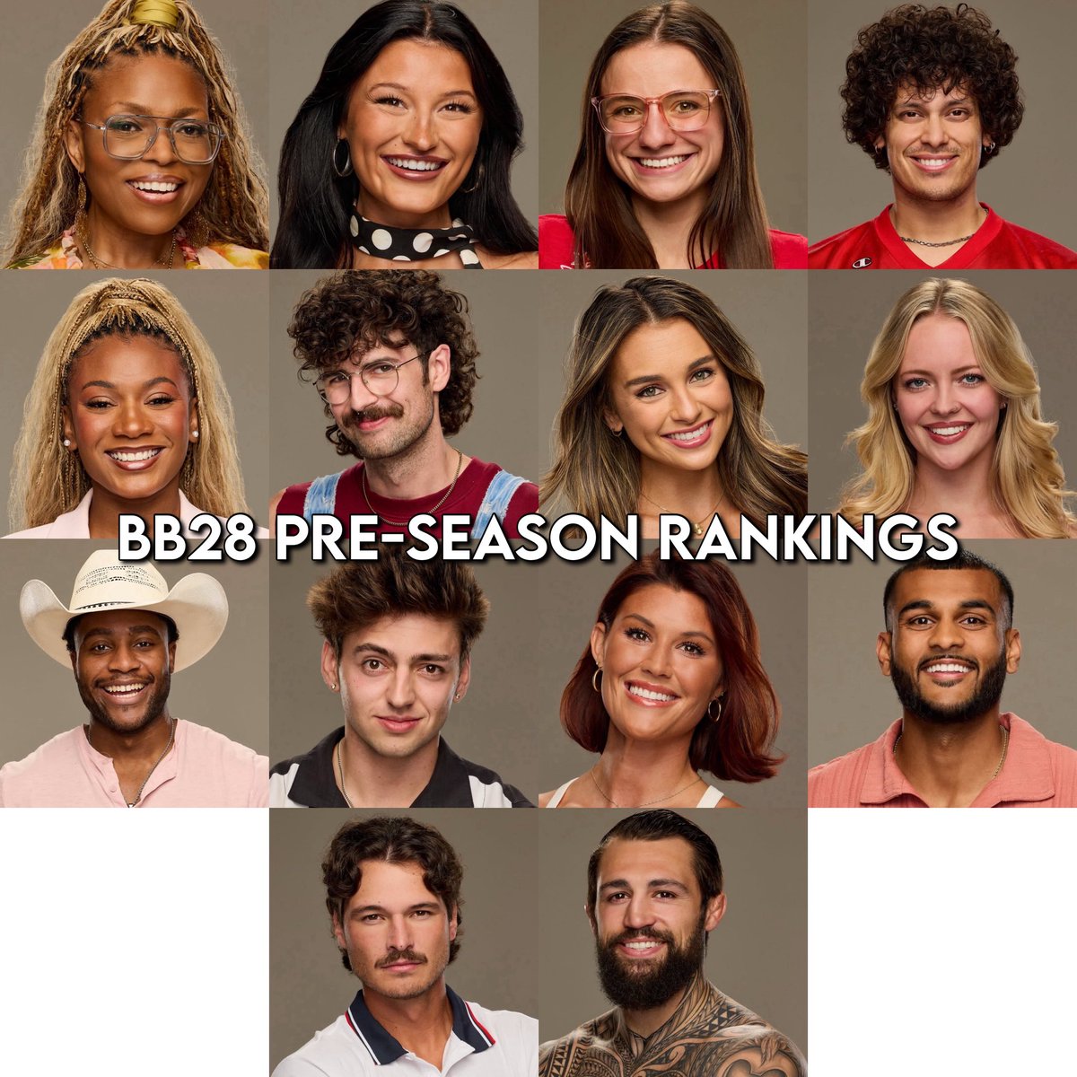 BretzelStix's tweet photo. #bb28 pre season rankings for those who gaf (yes i know angela’s gonna be on this season but i only ranked the newbies so far) https://t.co/tbjf9WV1qr