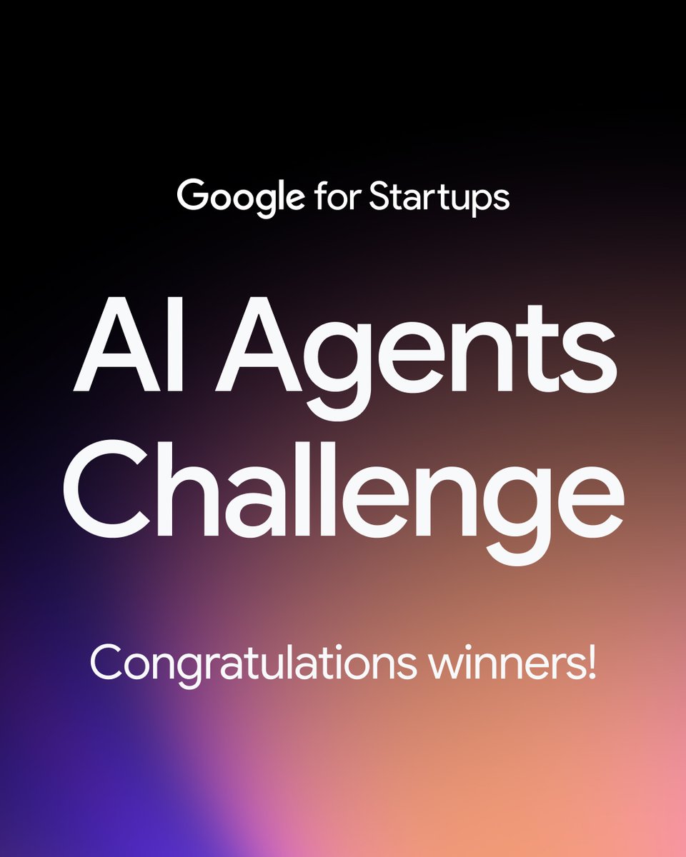 GoogleStartups's tweet photo. The Google for Startups AI Agents Challenge 2026 officially has its winners. ⚡🤖

From reimagining family healthcare to solving AI "amnesia," these pioneering teams are moving the industry from static code to declarative, production-grade autonomous agents 🧵 https://t.co/Tnasa5Pl5v