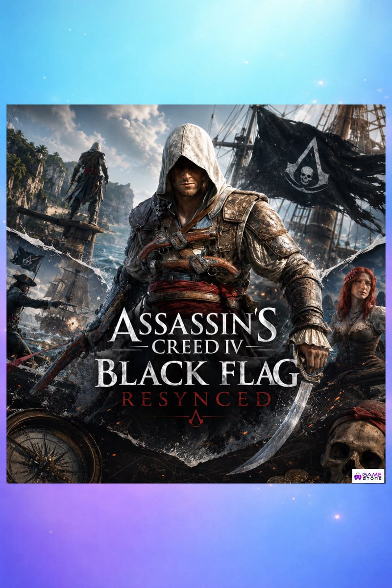 gamestorenettt's tweet photo. 🏴‍☠️⚓ Assassin’s Creed Black Flag Resynced brings the pirate spirit back.

Raise the sails.
Trust your crew.
Conquer the seas. 🌊🔥

Every voyage begins with courage.

💸 Sail into adventure 👉 https://t.co/9K9PpWFmJi

#AssassinsCreedBlackFlagResynced
#PS5Games
#PirateGame https://t.co/FBEqzNtB99