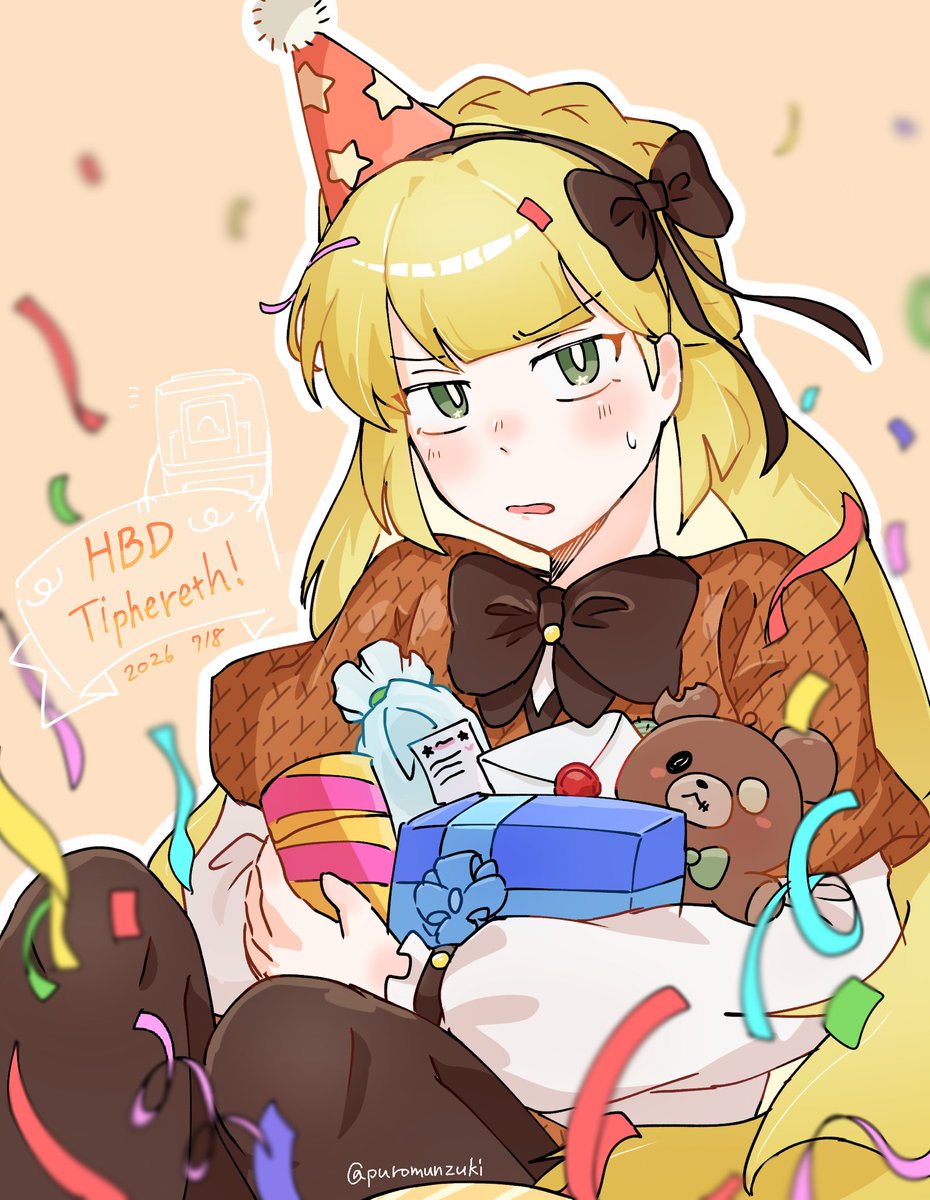 puromunzuki's tweet photo. ティファレトくんちゃんおたおめです!!2時間の遅刻はまだ昨日...だと思いたい... https://t.co/G2UGqQnV0f