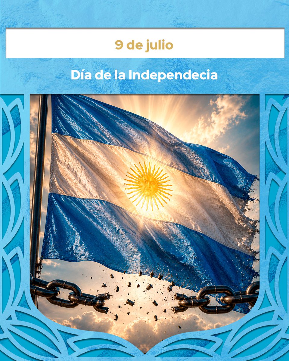 afa's tweet photo. #9DeJulio ¡Feliz día de la Independencia para todo el pueblo argentino! 🇦🇷 https://t.co/EpTpROTQdY