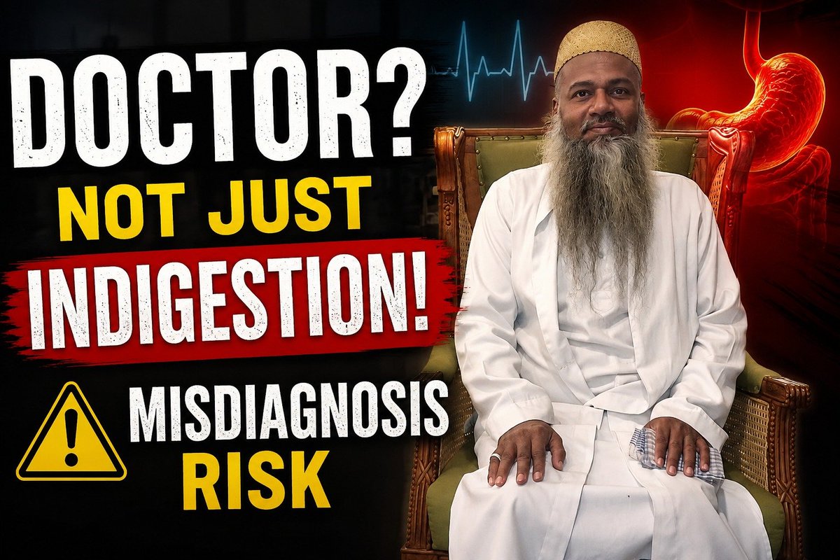 yaqubalis's tweet photo. If you are a doctor recurring "indigestion" is usually just that.

But if symptoms keep returning or treatment isn't helping, don't simply assume you know the cause.

Diagnosis can evolve as new information emerges.

Learn how to become better in your own healthcare #Misdiagnosis https://t.co/7ShaZ2znzM
