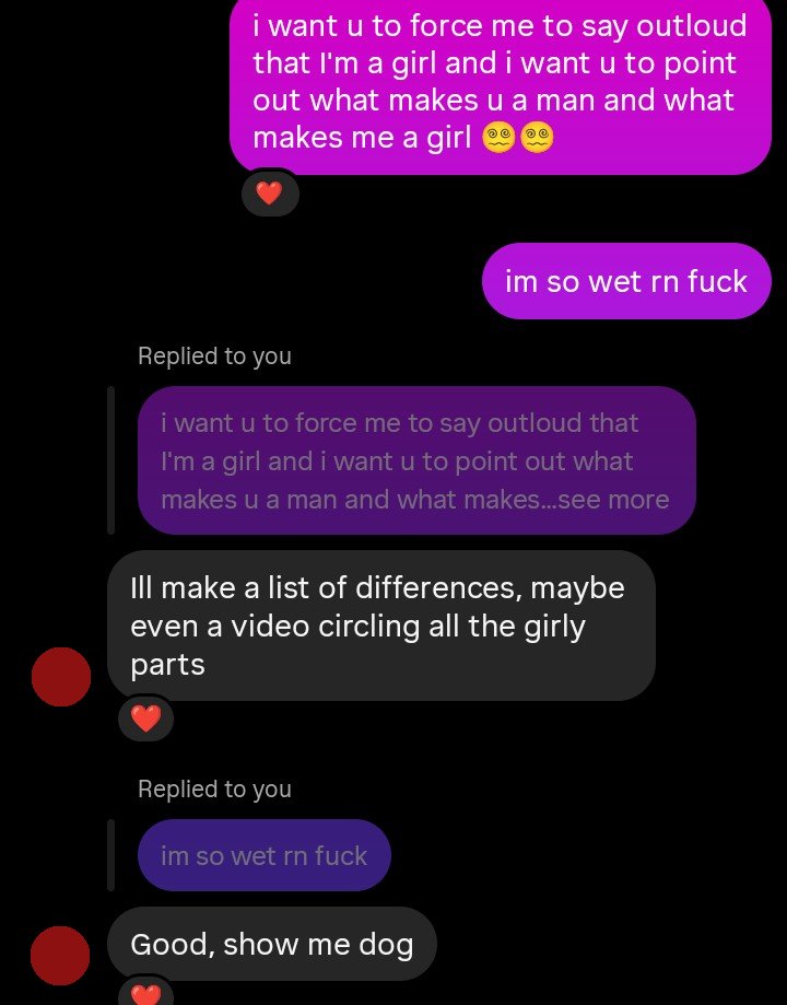 taboomess's tweet photo. my fwb has me in a chokehold 😵💫 using my dildo, i did anal for the first time today to make him happy... heres some of our text conversation leading up to it, and the anal video :3
#detranskink #fakeboy #anal #nsfwtwtًً #nsfw #tboytwink #fakeboy #misogynykink #rapebait #cnc https://t.co/j2Yl5jHgND