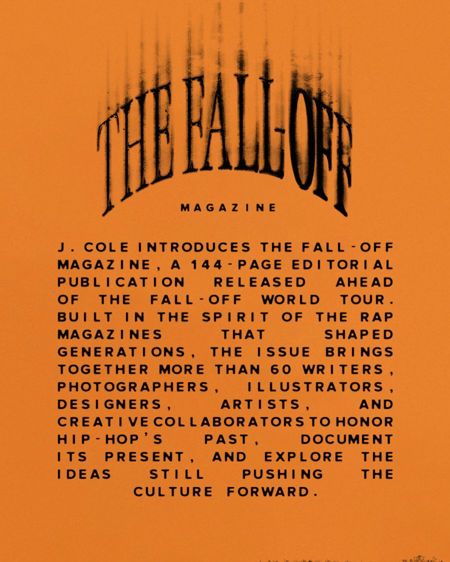 TeamDreamville's tweet photo. J. COLE

THE FALL-OFF MAGAZINE

Available at https://t.co/cMu4KpXJ1b https://t.co/3K2nQTK2bc