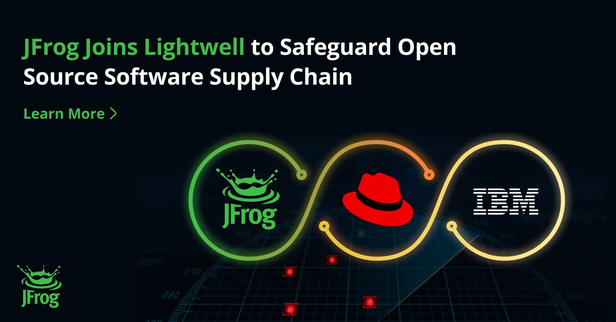 jfrog's tweet photo. #AI is finding vulnerabilities faster than most teams can patch them.

JFrog is joining @IBM and @RedHat's Lightwell ecosystem to change that.

The JFrog Platform lets organizations catalog, ingest, and deploy Lightwell's secure open-source packages directly into existing pipelines with no code changes, no manual remediation, and no disruption.

"We're thrilled to partner with IBM and Red Hat on Lightwell as we help companies identify and remediate issues, then operationalize open-source patching at scale. As the definitive system of record and trust layer, JFrog delivers the automated controls needed to ensure real protection keeps pace with AI-accelerated threats." — Gal Marder, CSO, JFrog

Full announcement: https://t.co/eW845dwjbs

#SoftwareSupplyChain #OpenSourceSecurity #DevSecOps #DevGovOps